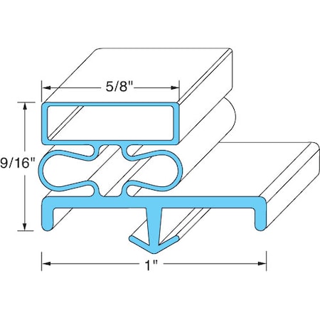 Kolpak Door Gasket 36" X 78 1/2" Rh 53312-2565